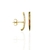 Brinco Ear Hook com Design Alongado com Zircônias Coloridas Folheado a Ouro 18k