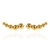 Brinco Ear Cuff com Design de Bola Lisa Folheado a Ouro 18K