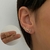 Brinco Ear Cuff com Design de Flor Cravejada Folheado a Ouro 18K - comprar online