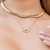 Colar Boca de Mini Zircônias Folheado a Ouro 18k - comprar online