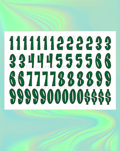 Numbers Bratz XL Outline - Maite Scott Decals