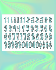 Numbers Bratz XL Pastel - Maite Scott Decals