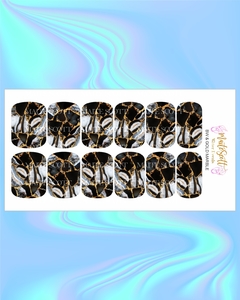 BW and Gold Marble - comprar online