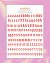 Gothic Letters Minus Colors - Maite Scott Decals