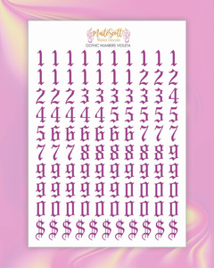 Gothic Numbers Colors - comprar online