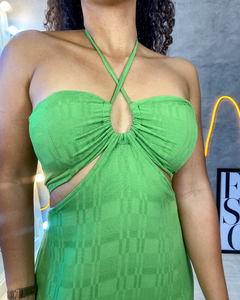 Vestido Camburi - VERDE FOLHA - comprar online