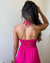 Vestido longo pink com amarrações - Find You Store - Roupas Femininas - Compre Online