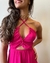 Vestido longo pink com amarrações - Find You Store - Roupas Femininas - Compre Online