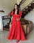 Vestido de manguinha rodado vermelho