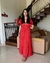 Vestido de manguinha rodado vermelho - comprar online