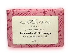 ARTISANAL LAVENDER AND GRAPEFRUT SOAP WITH OATS AND HONEY - NATIVA on internet