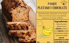 PANQUÉ DE PLÁTANO CON AVENA Y CHOCOLATE - THE GREEN DELI