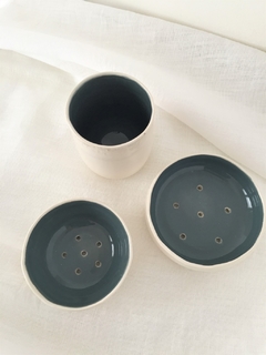 Vaso de cerámica gris - comprar online