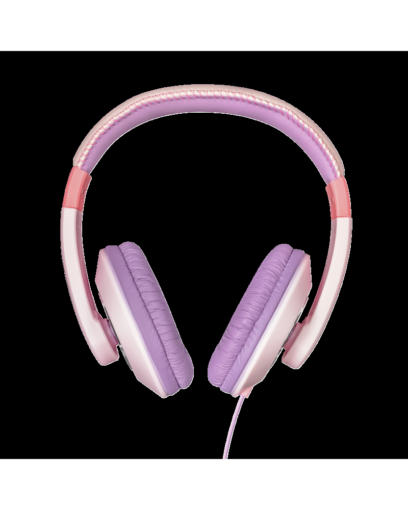 Auriculares para niños rosados para la escuela, auriculares para niños con  límite de volumen de 94 db, auriculares con cable para niños para