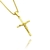 Pingente Crucifixo Cristo Relevo - Banhado a Ouro 24k - comprar online