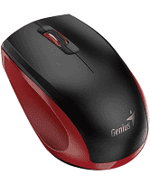 Mouse Genius NX8006S negro con rojo