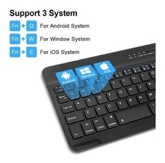 Mini Teclado Bluetooth Recargable con TouchPad Win Android Ios - comprar online