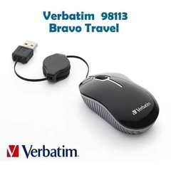 Mouse Verbatim Mini Travel 98113 Retráctil - comprar online