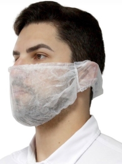 PROTETOR DE BARBA DESCARTAVEL TNT PP20 BRANCO C/100