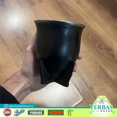 Mate Camionero Cuero Negro Calabaza - comprar online