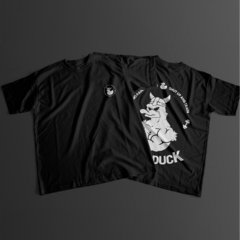 Remera Negra Viking Duck - Proud