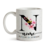 Caneca Alfabeto Floral com nome