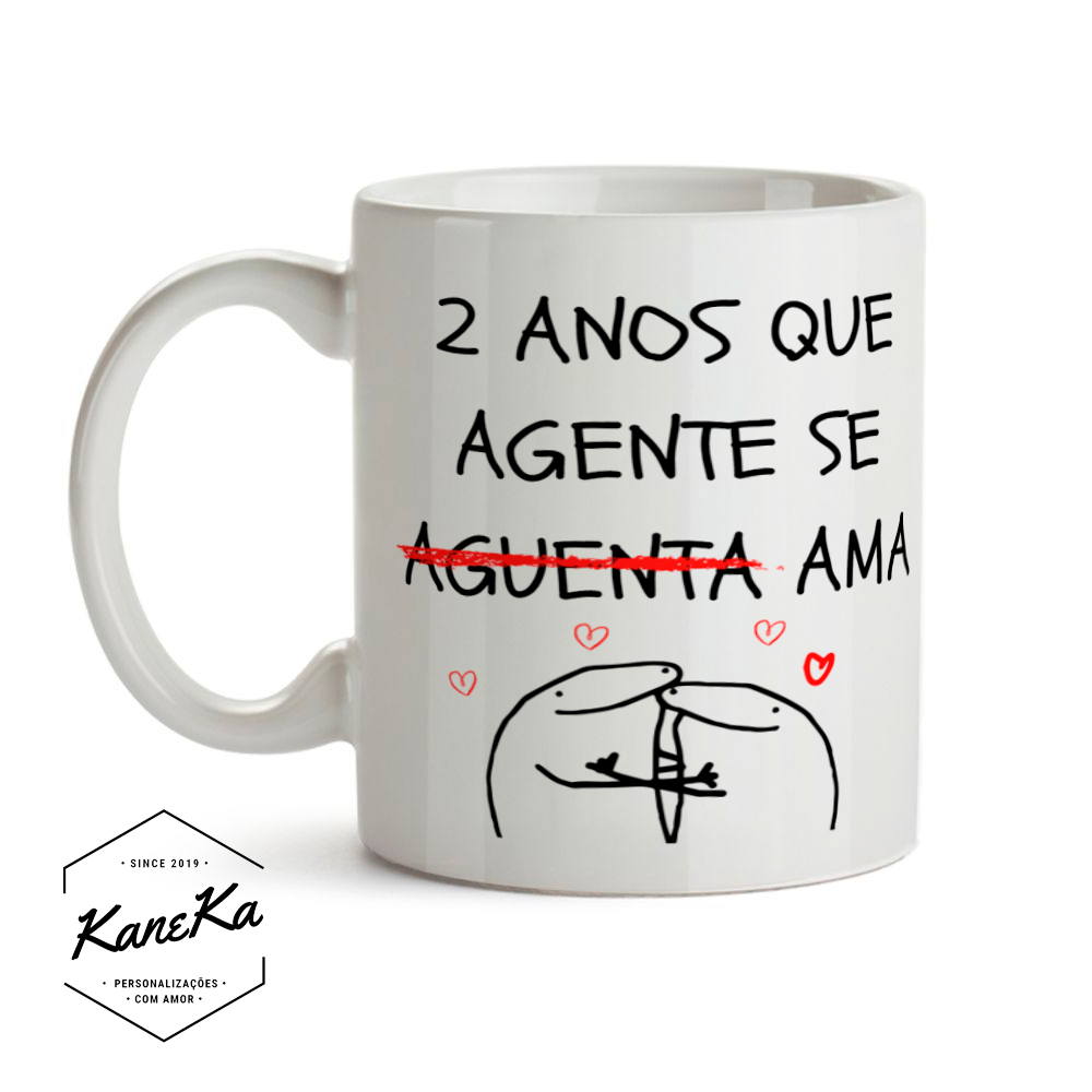 Caneca meme FLORK para amiga aniversariante, aniversário