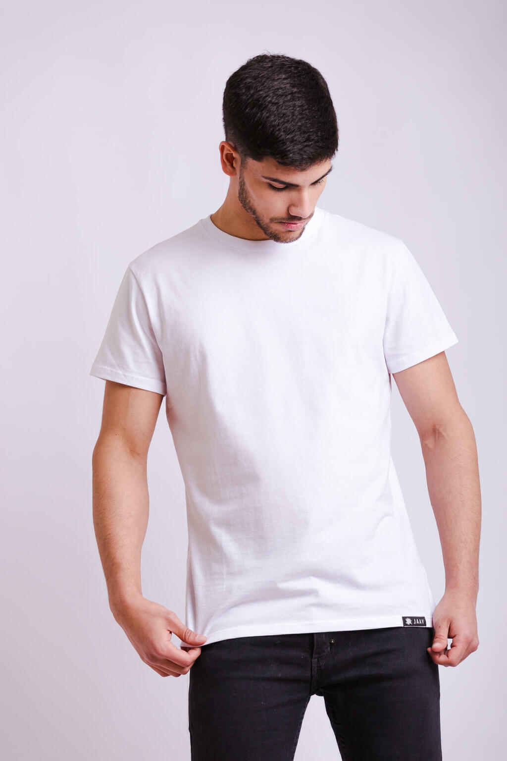 Remeras blancas best sale de algodon