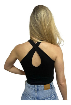 Blusa Cropped Transpassado - comprar online