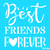 N0796 BEST FRIENDS FOREVER 20 X 20