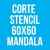 CORTE STENCIL 60X60 MANDALA