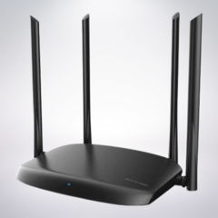 Roteador wireless gigabit ac1200mbps, dual band, 4 antenas, 6dbi multilaser - re015 - comprar online