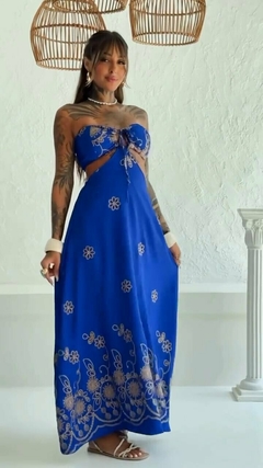 Imagem do Vestido Bordado azul royal