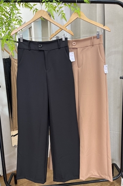 Calça pantalona alfaiataria fency preta - comprar online