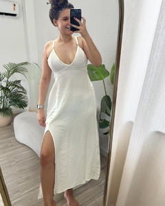 Vestido longo maju branco