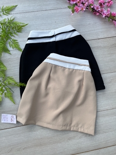 short saia virginia bege promoçao - comprar online