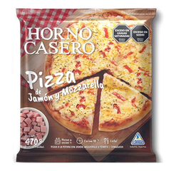 pizza horno casero de jamon y mozzarella x 470 g