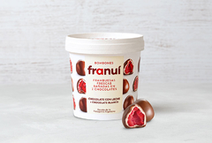 Frambuesas con chocolate con leche Franui