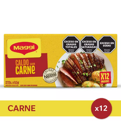 Caldo MAGGI® Sabor Carne -12 unidades x 9,5 gr.