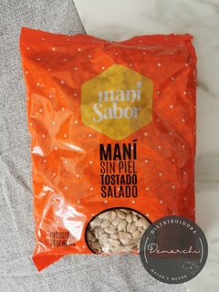 Maní sin piel tostado salado 1kg