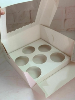 ¡New! caja Cupcake p/6 ( medida de la caja 20x20x10 cm ) - comprar online