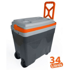 Caixa Térmica 34 Litros Com Rodinha Camping, Pesca, Cooler - ANTARES