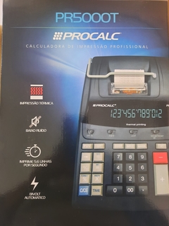 Calculadora de Mesa Procalc PR5000T 12 Digitos Impressao Termica