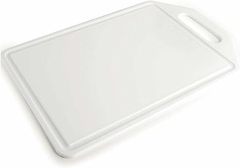 Tábua de Corte de Plástico Antibacteriana Plasútil Branca Com Alça 40 cm 204 - PLASUTIL - comprar online
