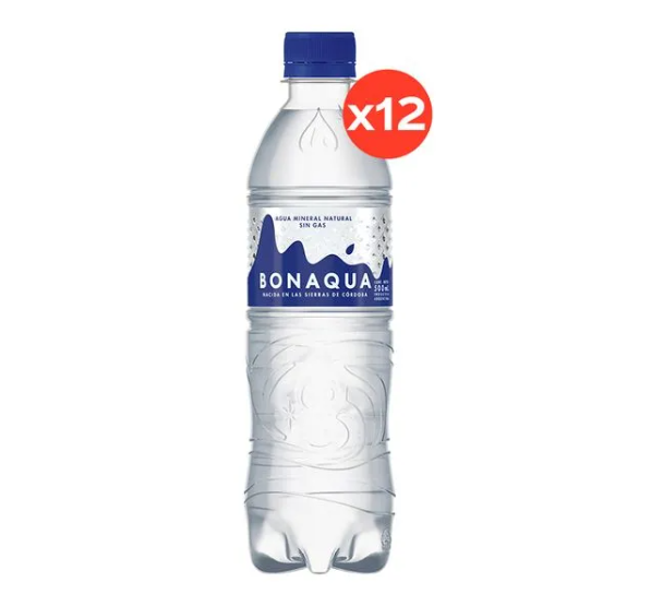 Agua Mineral Bonaqua 500ml X12 Un Bar A Tu Gusto