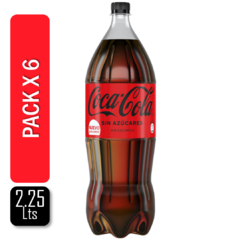 COCA COLA ZERO DESC. 2.25 lts X 6