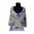 AVANZZO - Vestido longo floral azul e branco - comprar online