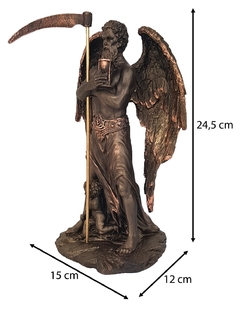 Escultura em resina Cronos Deus do tempo e rei dos titãs de feita artesanalmente