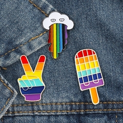 Botons e broches feitos em liga de metal LGBTQIA+