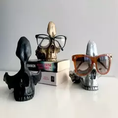 Porta-trecos em resina - ERMA Skull Moda & Decoração